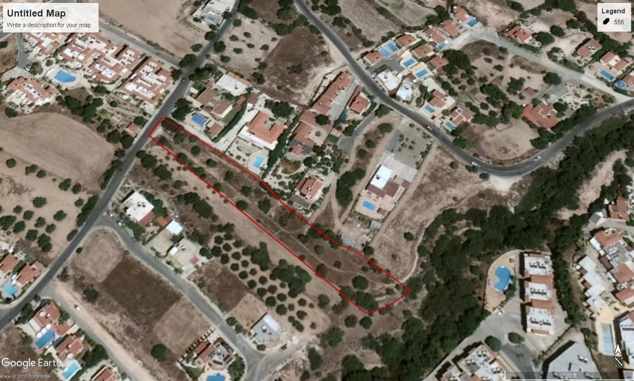 Land in Paphos, Cyprus, 2 639 sq.m - picture 1