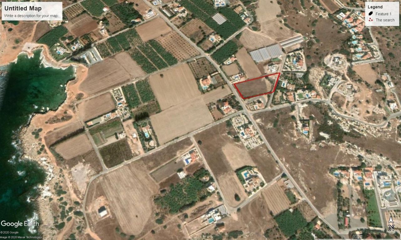 Grundstück in Paphos, Zypern, 5 376 m2 - Foto 1