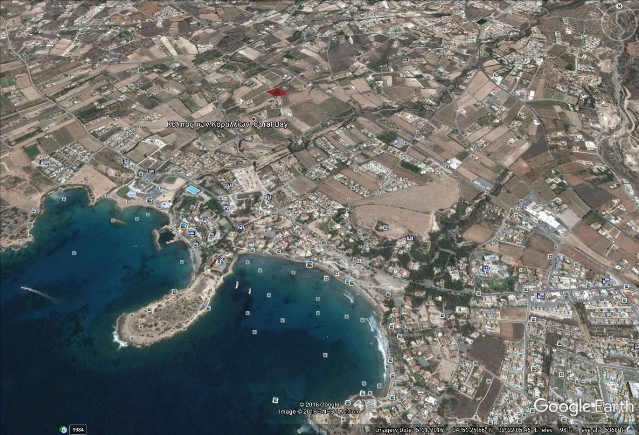 Grundstück in Paphos, Zypern, 2 861 m2 - Foto 1