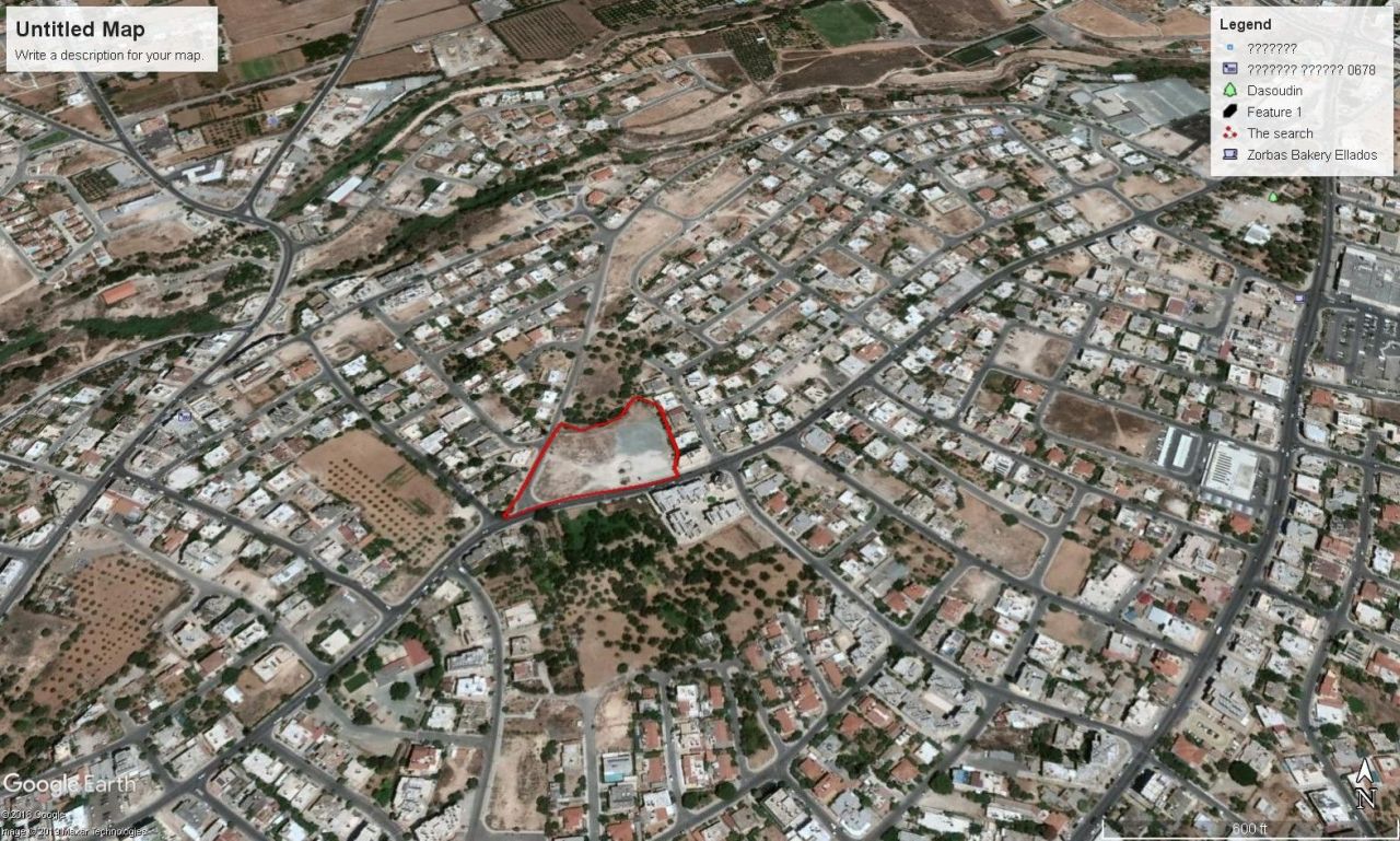 Land in Paphos, Cyprus, 16 400 sq.m - picture 1