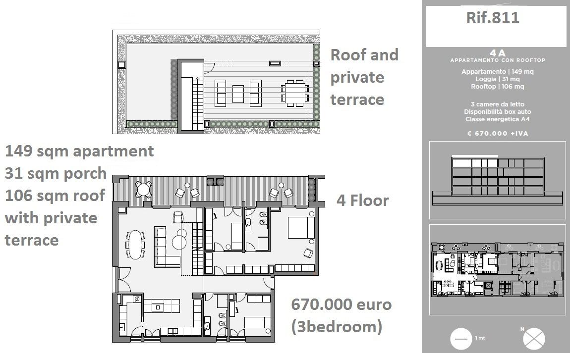 Flat in Como, Italy, 149 sq.m - picture 1