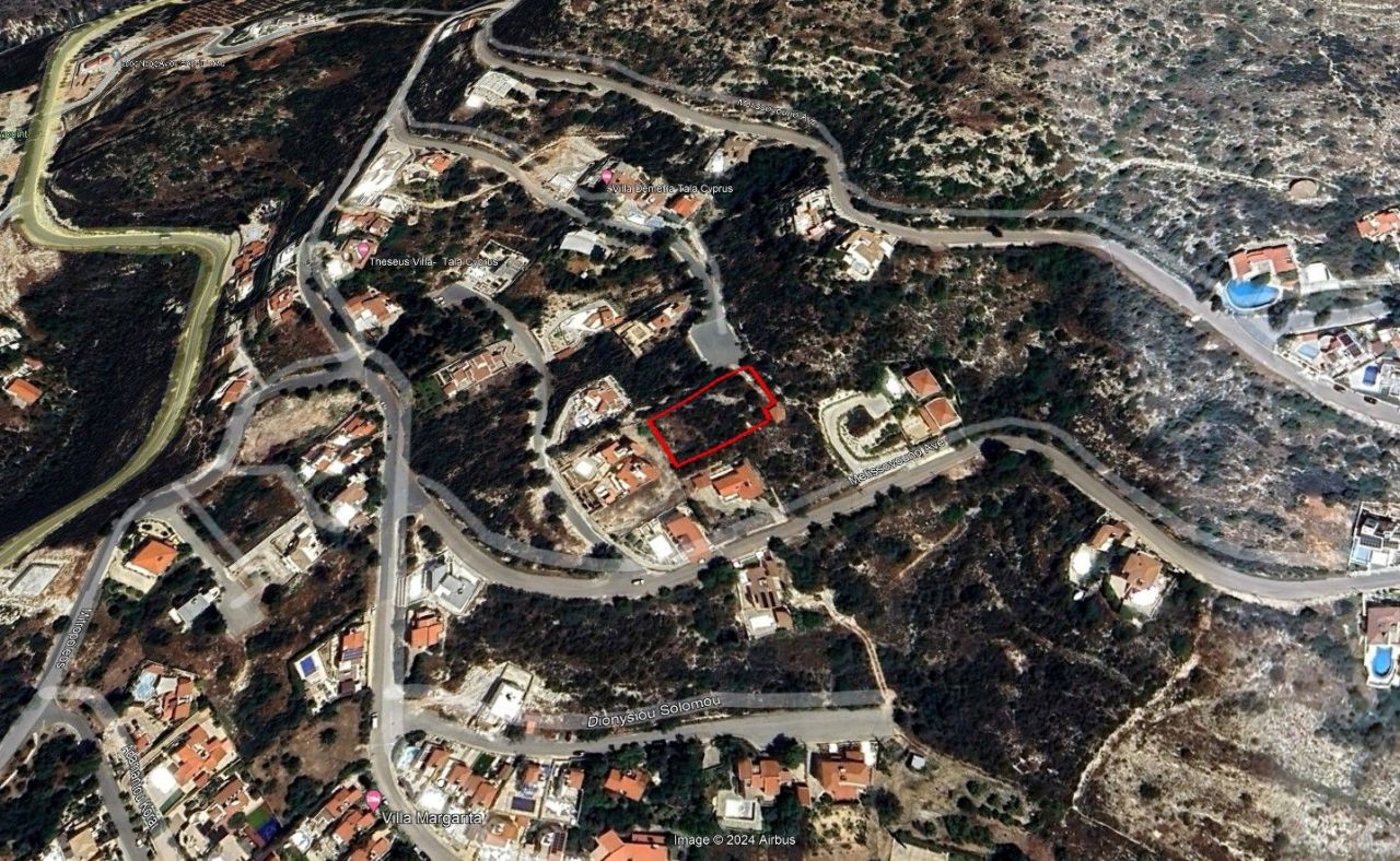 Land in Paphos, Cyprus, 1 490 sq.m - picture 1