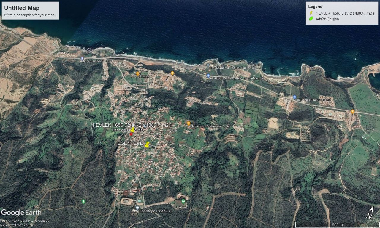 Land in Esentepe, Cyprus, 488 sq.m - picture 1