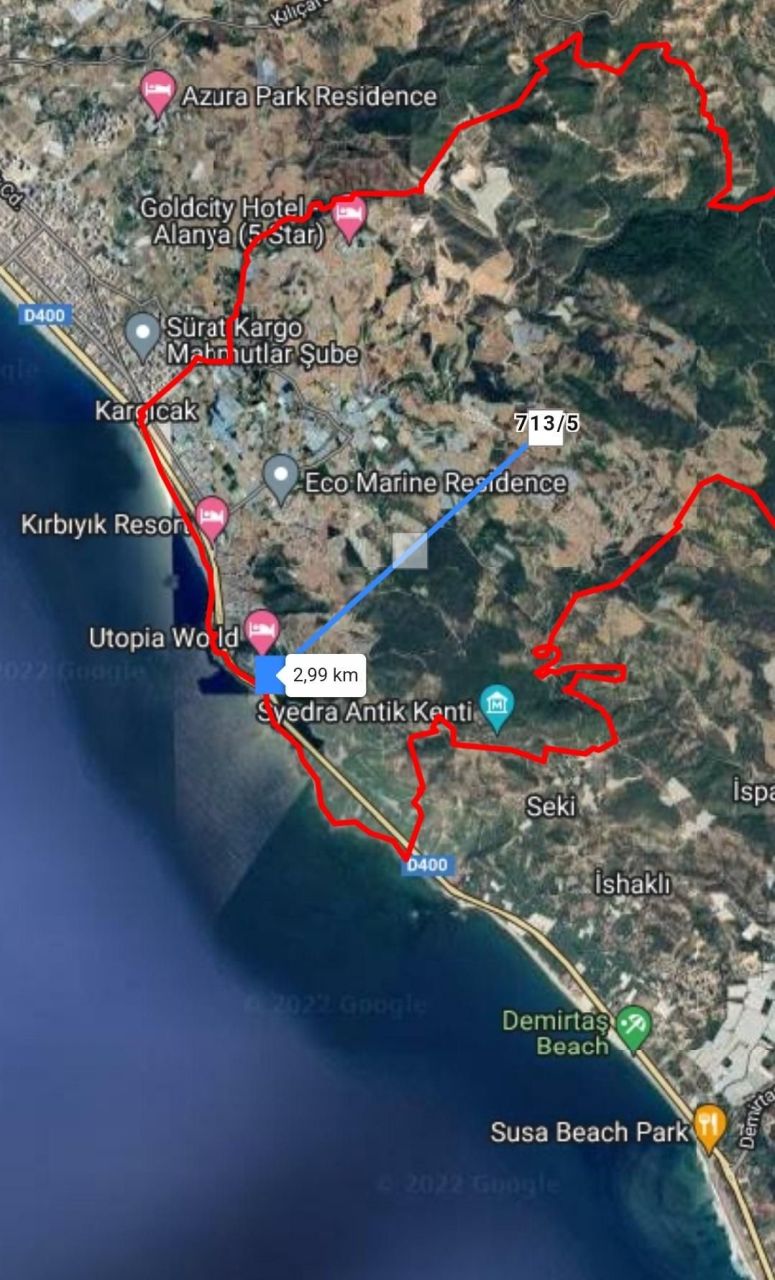 Land in Alanya, Turkey, 1 244 sq.m - picture 1