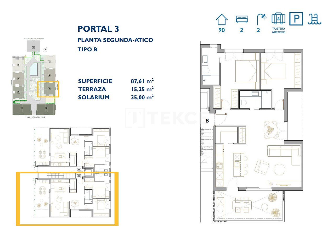 Penthouse in San Pedro del Pinatar, Spanien, 130 m2 - Foto 1