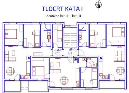 Appartement pour 195 200 Euro à Pula, Croatie