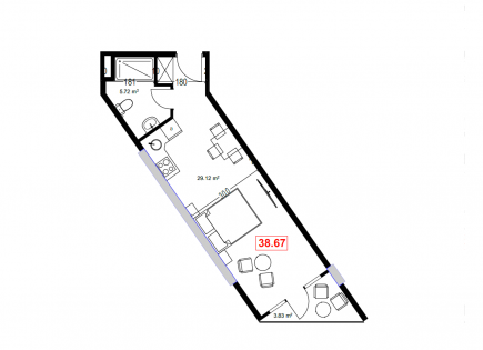 Appartement pour 39 451 Euro à Batoumi, Géorgie