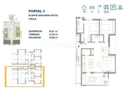 Penthouse für 305 000 euro in San Pedro del Pinatar, Spanien