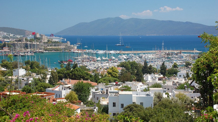 The view of the center of Bodrum